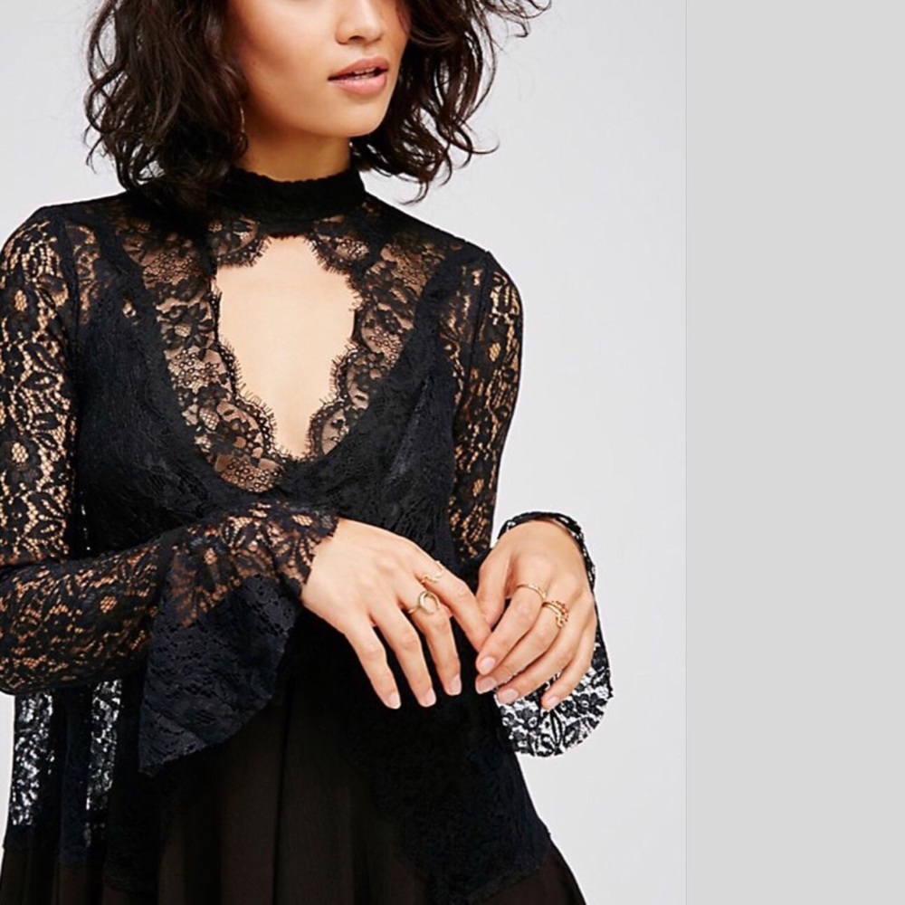 FREE PEOPLE Secret Laced Tunic, Mini Dress NWT - Picture 5 of 5
